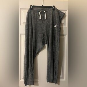 Nike Dark Heathered Gray Joggers Soft Knit Tapered Fit